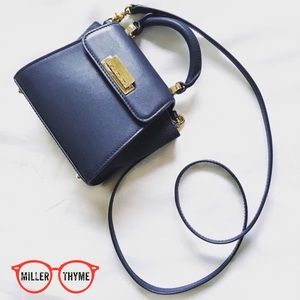 Zac Posen Eartha mini handbag navy blue crossbody